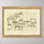 Muziek is een universele taal poster (Voorkant)
