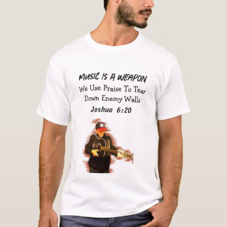 Muziek is een wapen t-shirt