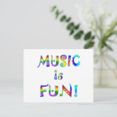 Muziek is flauw briefkaart (Staand voorkant)