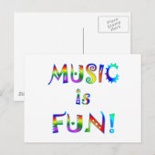 Muziek is flauw briefkaart (Voorkant / Achterkant)
