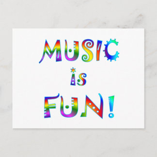 Muziek is flauw briefkaart