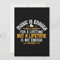 Muziek is genoeg voor een leven
