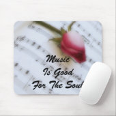 Muziek is goed voor de Soul Mousepad Muismat (Met muis)