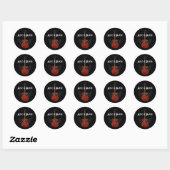 Muziek is Heaven Sheet van 20 Ronde Stickers (Vel)
