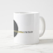 Muziek is het antwoord, drum Inspirerend quote Grote Koffiekop (Voorkant rechts)