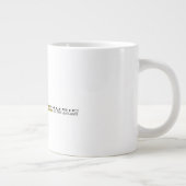 Muziek is het antwoord, drum Inspirerend quote Grote Koffiekop (Rechts)