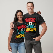Muziek Is Het Antwoord T-shirt (Unisex)