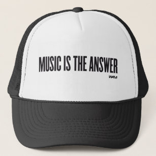 Muziek is het antwoord trucker pet
