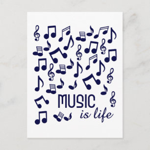 Muziek is het briefkaart Life