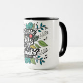 Muziek is het leven dat ons hart heeft geslagen mok (Voorkant rechts)