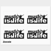 Muziek is het leven stickers (Vel)