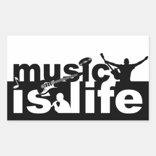Muziek is het leven stickers