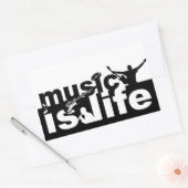 Muziek is het leven stickers (Envelop)
