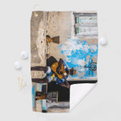 Muziek is het medicijn van de geest golfhanddoek (Insitu)