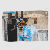 Muziek is het medicijn van de geest golfhanddoek (Horizontaal)