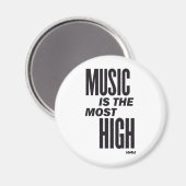 Muziek is het meest hoog magneet (Voorkant / Achterkant)