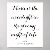 Muziek is het moonlight van het leven poster (Voorkant)