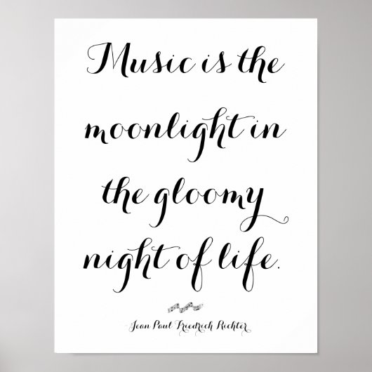 Muziek is het moonlight van het leven poster (Voorkant)