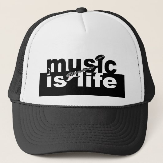 Muziek is het pet van het Leven - kies kleur (Voorkant)