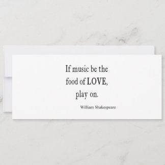 Muziek is het voedsel van de Liefde Shakespeare Qu