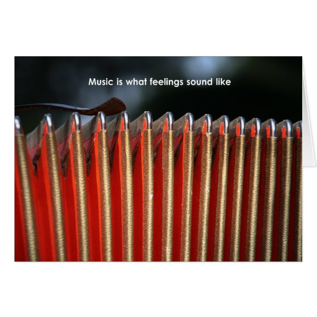 Muziek is hoe gevoelens klinken (Voorkant Horizontaal)