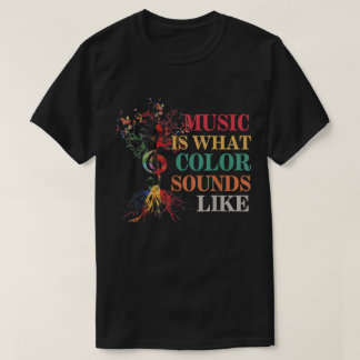 Muziek is hoe kleuren klinken | Artistiek ontwerp T-shirt