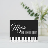 Muziek is iets moois briefkaart (Staand voorkant)