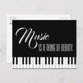 Muziek is iets moois briefkaart (Voorkant / Achterkant)