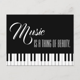 Muziek is iets moois briefkaart