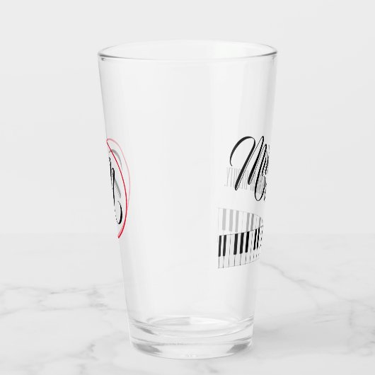 Muziek is iets moois glas (Rechts)