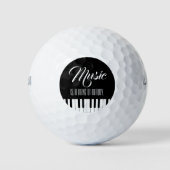 Muziek is iets moois golfballen (Voorkant)