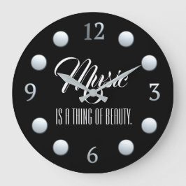 Muziek is iets moois grote klok