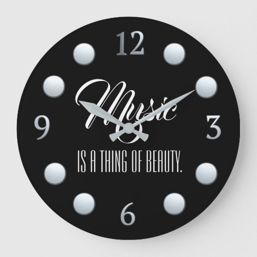 Muziek is iets moois grote klok (Voorkant)