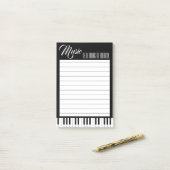 Muziek is iets moois post-it® notes (Op bureau)