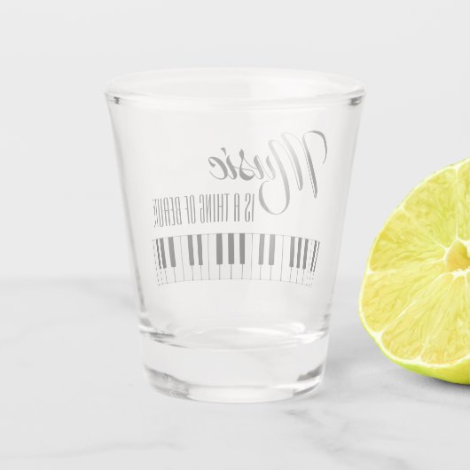 Muziek is iets moois shot glas (Achterkant)