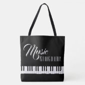 Muziek is iets moois tote bag (Voorkant)