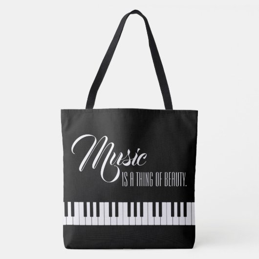 Muziek is iets moois tote bag (Voorkant)
