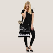 Muziek is iets moois tote bag (Op model)