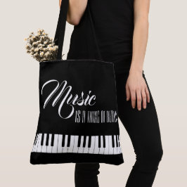 Muziek is iets moois tote bag
