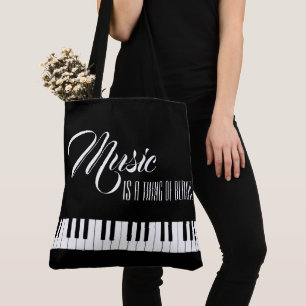 Muziek is iets moois tote bag