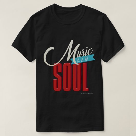 Muziek is in mijn Soul Mannen T-Shirt (Design voorkant)