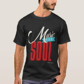 Muziek is in mijn Soul Mannen T-Shirt (Voorkant)