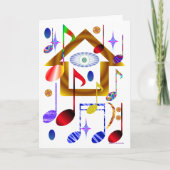 Muziek is inspirerend - Wenskaart Kaart (Voorkant)
