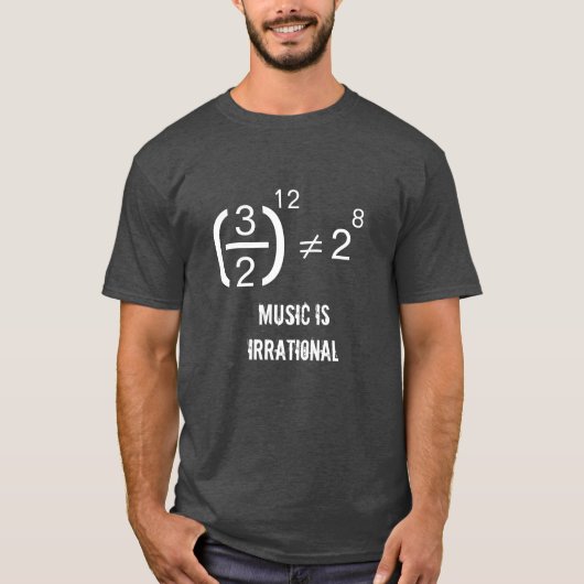 Muziek is irrationeel T-Shirt (Voorkant)