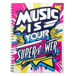 Muziek is je superkracht optie 2 notitieboek