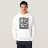 Muziek is je Superpower 2 Hoodie (Voorkant volledig)