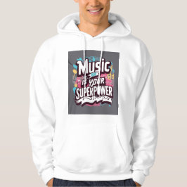 Muziek is je Superpower 2 Hoodie