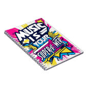 Muziek is je Superpower optie 2 Notitieboek (Rechterzijde)