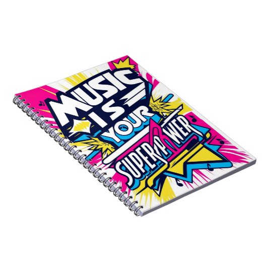 Muziek is je Superpower optie 2 Notitieboek (Rechterzijde)