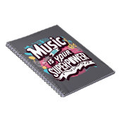 Muziek is je Superpower optie 3 Notitieboek (Rechterzijde)
